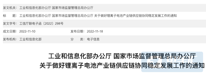 对症下药，两部门发文(wén)為(wèi)锂電(diàn)产业“维稳”